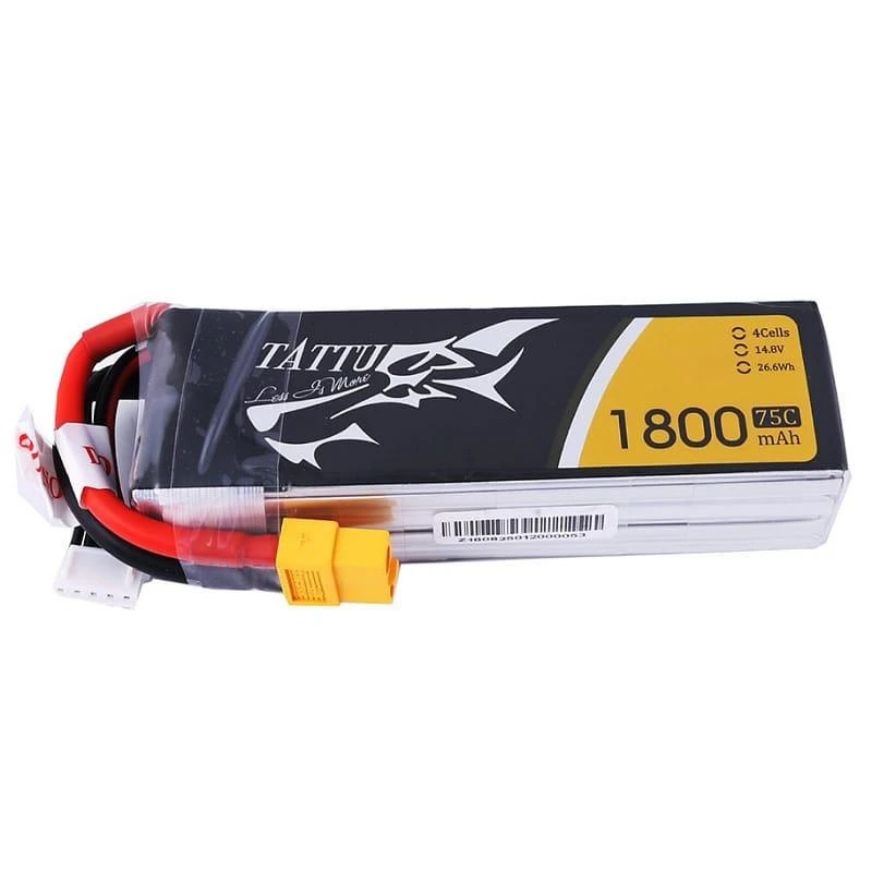 Bateria Lipo Tattu 1800mAh 14.8V  45c  4s