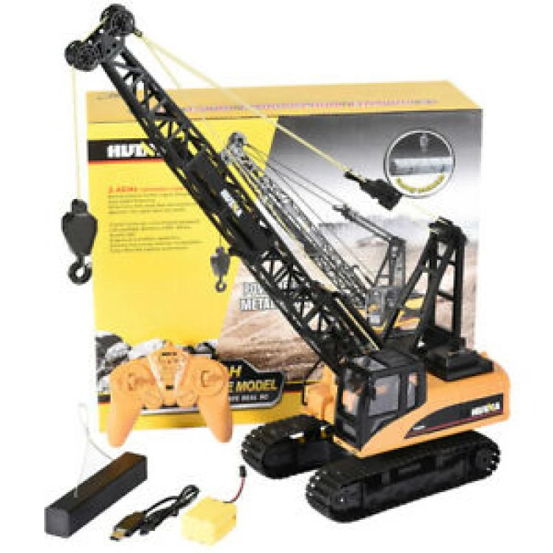 Guindaste de controle remoto Huina 1572 Escala 1:14 15 Canais