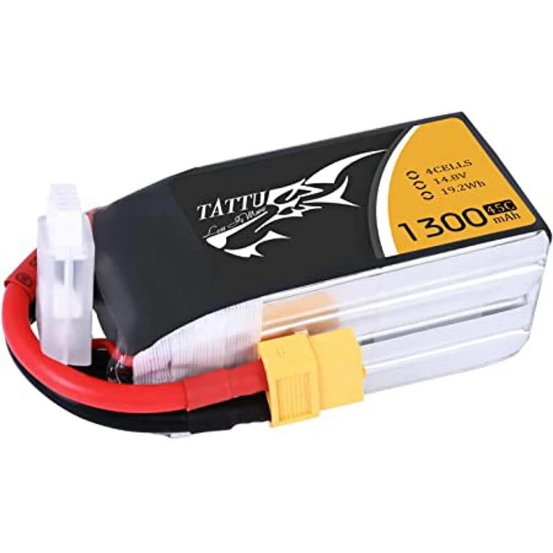 Bateria Lipo Tattu 1300mah 14.8v 4s 45c
