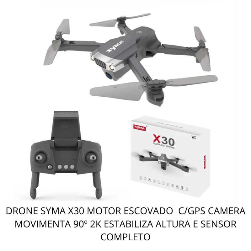 DRONE SYMA X30 MOTOR ESCOVADO C/GPS CAMERA 2K