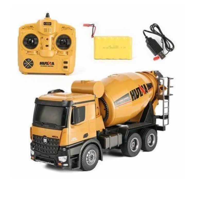 Caminhão Controle Remoto Betoneira 1/14 10 Ch Huina 1574 