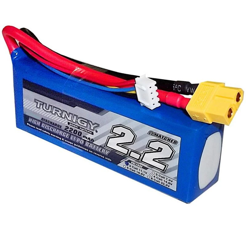 Bateria Lipo Turnigy 3s 2200mah 11.1v 25c Aero 