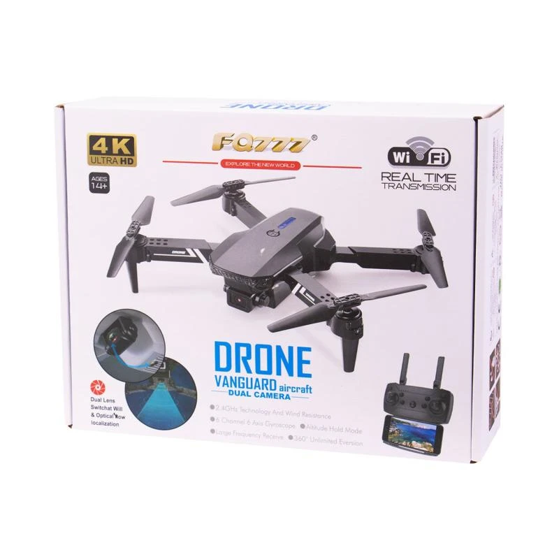DRONE MOTOR ESCOVADO COM CAMERA ESTABILZAR ALTURA FQ40